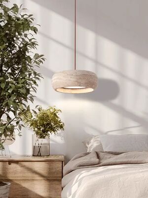 Japanese Wabi-Sabi Bedside Chandelier Cave Stone Restaurant Vestibule LED Pendant Light Vintage Creative Lamps (WH-VP-329)