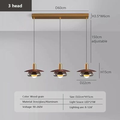 Glass Lampshade Bedroom Living Room Hanging Lights Vintage Led Glass Pendant Lamp Fixture (WH-VP-340)