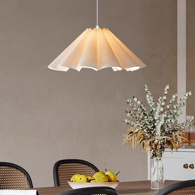 Japanese Style Wabi-Sabi Style Fabric Chandelier French Retro Dining Room Kitchen Bar Pendant Lamp (WH-VP-342)