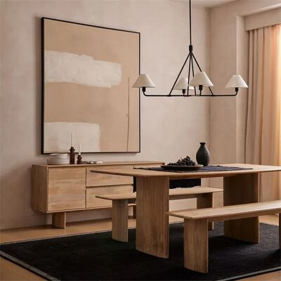 Dining room living bedroom hotel villa decor pendant lamp American vintage luxury fabric pendant light (WH-VP-344)