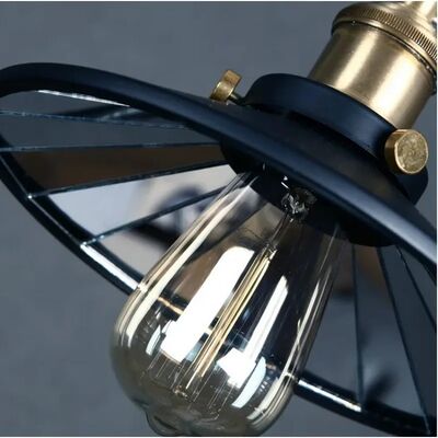 Black Iron Hanging Lamp Industrial Style Vintage Chandelier Pulley Ceiling Lamp (WH-VP-347)