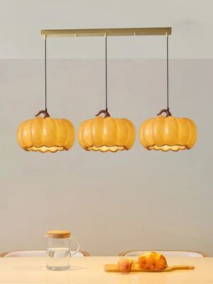 Designer Restaurant Island LED Chandelier Retro Resin Pumpkin Lamp (WH-VP-350)