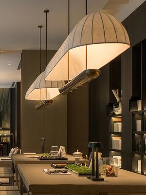 Japanese Dining Table Lamp Retro Tea Room Island Coffee Shop Long Bar Table Lamp (WH-VP-371)