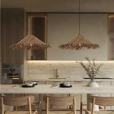 coffee light Bedroom Hall Dining Table handmade rattan lamp Vintage pendant light(WH-WP-98)