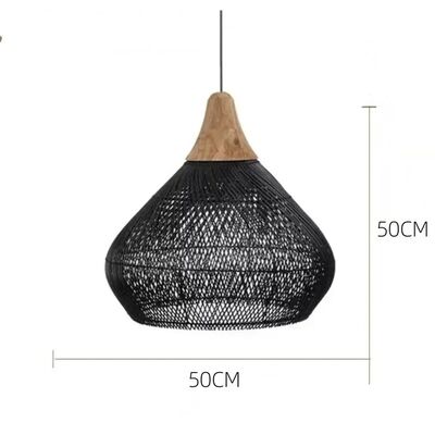 Restaurant Pendant Lamp Homestay Chinese Style Vine Woven Pendant Lamp(WH-WP-106)