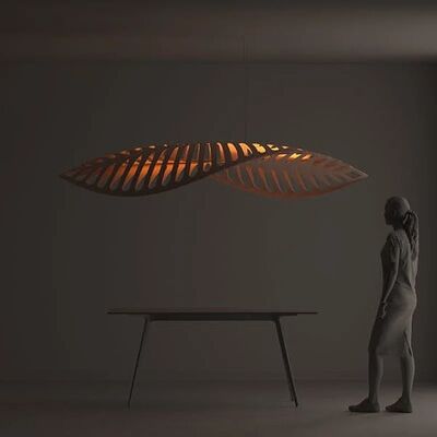 Kitchen Island Lighting Decor Cafe Dining Room Nordic Minimalist Bamboo Pendant Light(WH-WP-109)