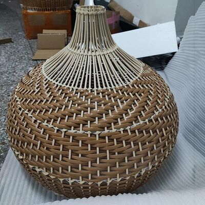 Restaurant Suspension Luminaire Decor Retro Hanglamp Rattan Lamp Vintage Pendant Light(WH-WP-117)