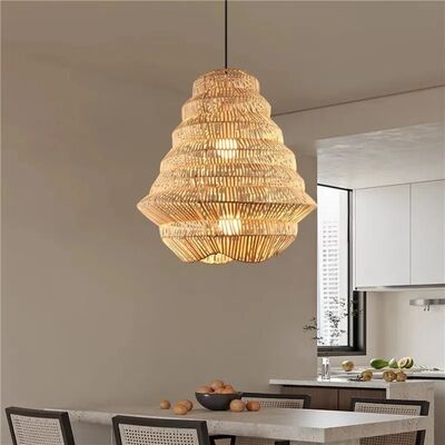Kitchen LED Hanging Lamp bar Designer lamp Creative birdcage light Bamboo Weaving pendant lamp(WH-WP-125)