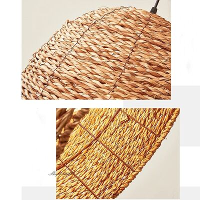 Loft Lamps Restaurant Decor Vintage Woven Rattan Wabi-sabi Style Pendant Lights(WH-WP-129)
