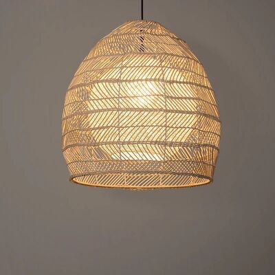 Dining Room Suspension Luminaire Loft Living Room Home Decor Handmake Rattan Pendant Lamp(WH-WP-130)
