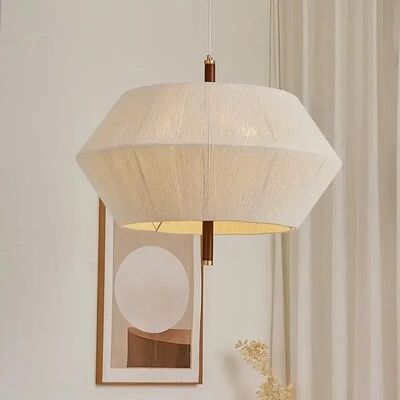 Dining Room Hanging Lamp Fixture Lustre Living Room Wabi Sabi  Rope Pendant Light(WH-WP-139)