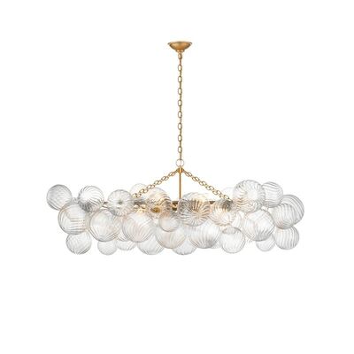 Gold Chrome Glass Bubble Dimmable LED Chandelier Talia Chandelier（WH-AP-620）