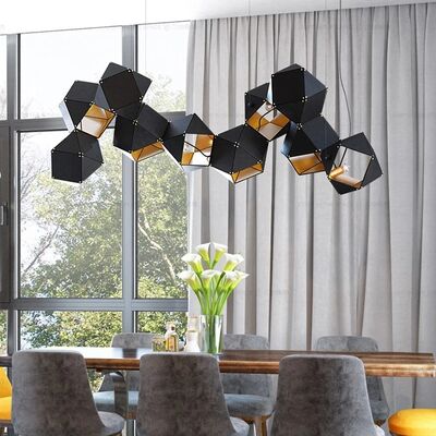 Modern home decor led lights pendant light lamps Riddle Linear Suspension（WH-AP-628）