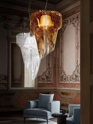 Nordic Modern Streamline Ceiling Pendant Lights Aria XL Pendant（WH-AP-630）