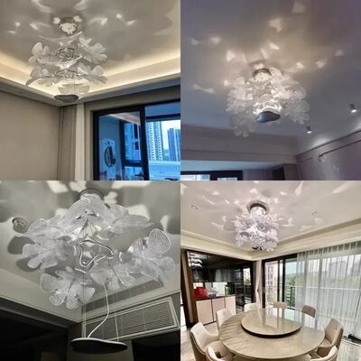 Petal-shaped White Shadow Chandelier Chlorophilia 2 Suspension（WH-AP-636）