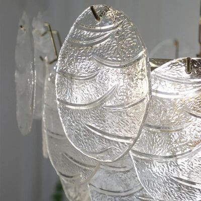 French Minimalism Design LED Glass Chandelier  Darcia Chandelier（WH-AP-639）