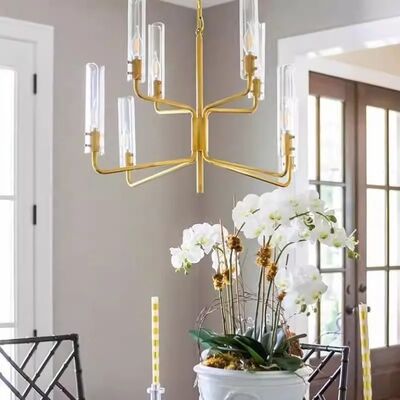Light luxury atmospheric glass chandelier high-end durable copper lamp Casoria Two Tier Chandelier （WH-AP-653）