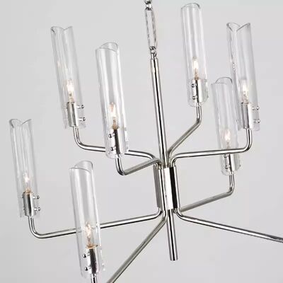 Light luxury atmospheric glass chandelier high-end durable copper lamp Casoria Two Tier Chandelier （WH-AP-653）