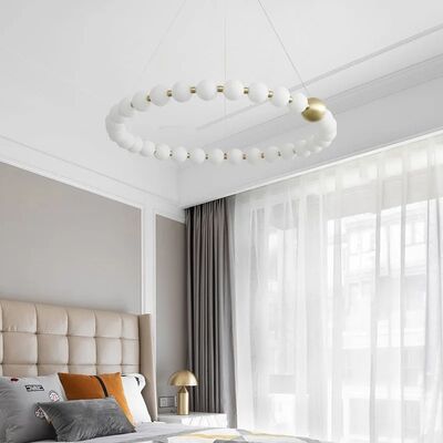 Round Ring Hanging Lamp Frosted Ball Ceiling Chandelier High Quality Living Room Dining Room Hanging Light （WH-AP-666）
