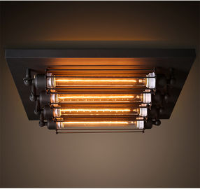 Industrial semi flush mount ceiling Lamp Fixture for Dining room Kitchen Lighting (WH-LA-18)
