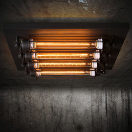 Industrial semi flush mount ceiling Lamp Fixture for Dining room Kitchen Lighting (WH-LA-18)