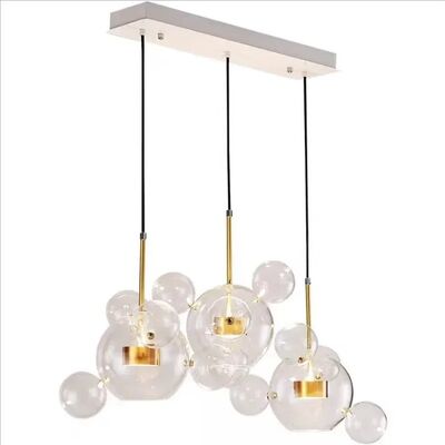 Modern Clear Glass Pendant Light Living Room Bubble Glass Hanging Lamp （WH-AP-670）