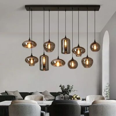 Modern Glass Chandeliers For Dining Tables Living Room Kitchen Office Coffee Hanging Lamp （WH-AP-679）