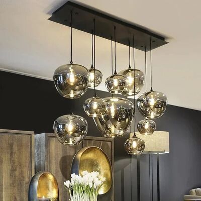 Modern Glass Chandeliers For Dining Tables Living Room Kitchen Office Coffee Hanging Lamp （WH-AP-679）