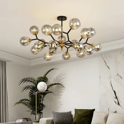 Nordic Glass Ball Led Ceiling Chandelier Black Pendant Lights Home Decor Hanging （WH-AP-685）