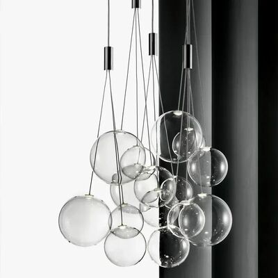 Minimalist Nordic LED Glass Chandelier Personality Interior Pendant Lamp（WH-AP-690）