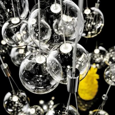 Minimalist Nordic LED Glass Chandelier Personality Interior Pendant Lamp（WH-AP-690）