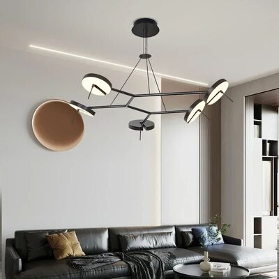 NEW Designer Led Chandelier Black Lustre Adjustable Bedroom Hanging Lamp （WH-AP-696）