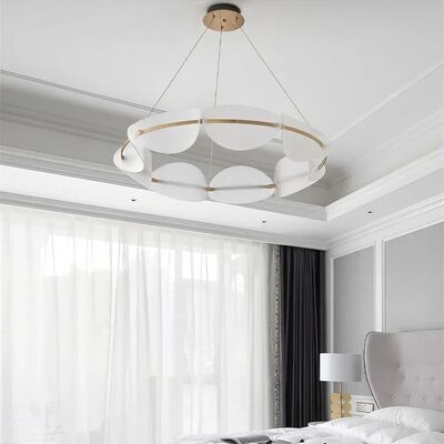 New Design Creative Acrylic LED Chandelier Nordic Modern Iron Gold Pendant Light （WH-AP-698）