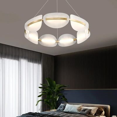 New Design Creative Acrylic LED Chandelier Nordic Modern Iron Gold Pendant Light （WH-AP-698）
