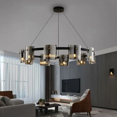 Modern Smoky Glass Chandeliers Lighting Room Decor Luxury Glass Ceiling Hanging Lamp（WH-AP-704）
