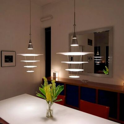New Designer White Chandelier Flying Saucer Restaurant Lighting（WH-AP-710）