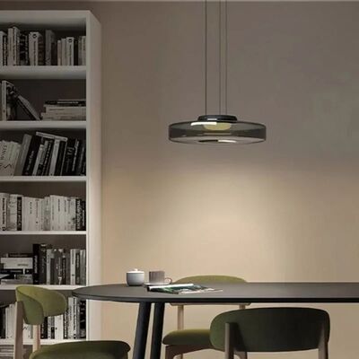 Modern LED Amber Glass Chandelier for Restaurant Bedroom Living Room Bar Pendant Lights (WH-GP-197)