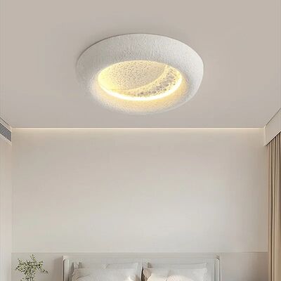 kids room decorative lighting fixture cream breeze Minimalist Wabi Sabi moon ceiling light(WH-MA-302)
