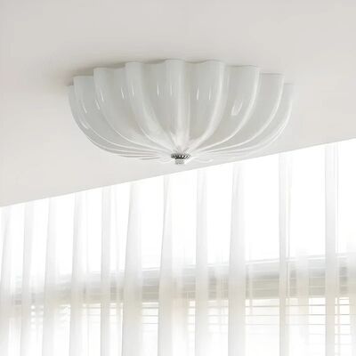 White Lustre Ceiling Light Kids Room Decor Modern Minimalist Flower Shape Ceiling Lamp(WH-MA-307)