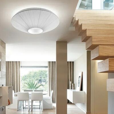 Dining Room lamp Bedroom Living Room Creative Circular Hotel Lobby Fabric Ceiling Light(WH-MA-318)