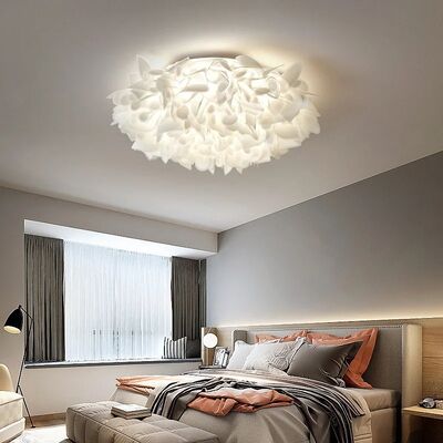 Restaurant Lamp Home Decor Bedroom Living Room Romantic White Flower Ceiling Lights(WH-MA-321)