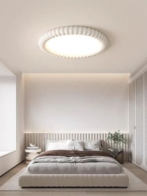 study ceiling light bedroom Modern Orange Green minimalist circular Cream style ceiling light(WH-MA-344)