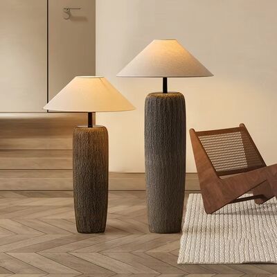 Lounge Standing Light Living Room Sofa Decoration Japanese Antique Pottery Floor Lamp(WH-VFL-20)