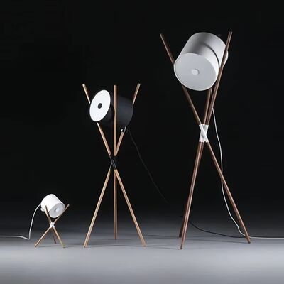 living room floor lamp bedroom creative simple Walnut lamp Shift Floor Lamp(WH-VFL-25)
