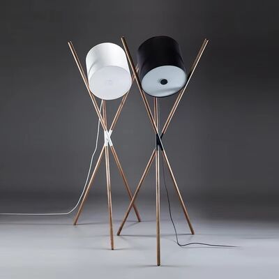 living room floor lamp bedroom creative simple Walnut lamp Shift Floor Lamp(WH-VFL-25)