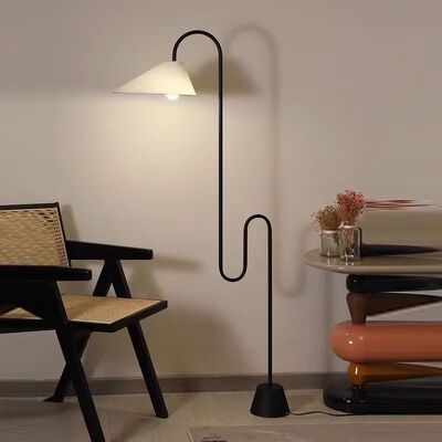 Reading Light Living Room Corner Home Decor unique fabric lampshade Roattino Floor Lamp(WH-VFL-42)