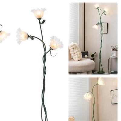 Rural Floor Lamp Home Bedroom Bedside Lamp Warm Romantic Flower Modern Lily Floor Lamp(WH-MFL-182)