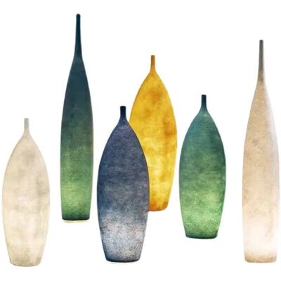 Living room floor lamp Bedroom Creative Art Vase Floor Lamp LED Designer Colorful Tank Floor Lamp(WH-MFL-187)