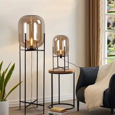 Standing Lamp Bedroom Study Decoration Home Glass Lamp Nordic E27 Oda Floor lamp(WH-MFL-190)