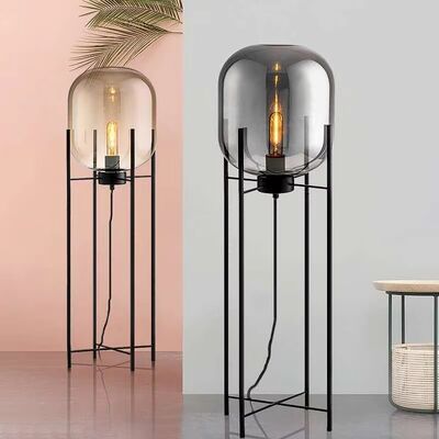 Standing Lamp Bedroom Study Decoration Home Glass Lamp Nordic E27 Oda Floor lamp(WH-MFL-190)